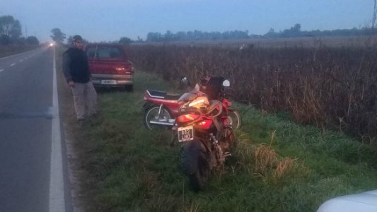 accidente arroyo algodon moto ruta 158