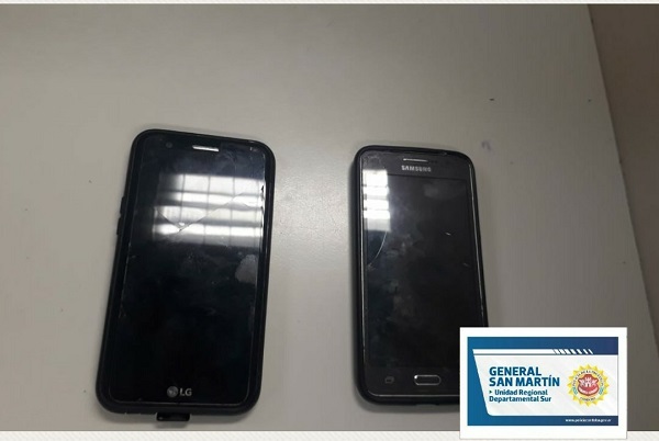 La Policía recuperó dos celulares que habían sido robados