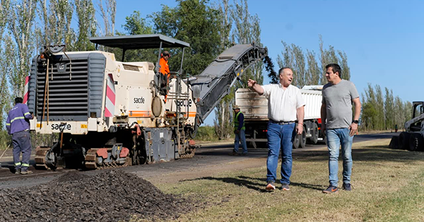 Accastello retoma su agenda y supervisa obras en Ruta 9